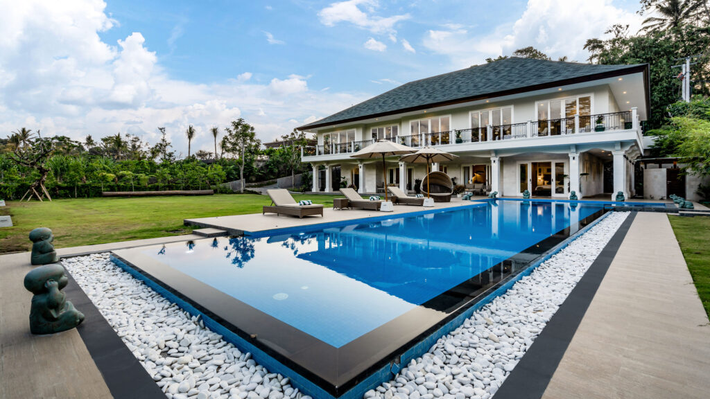 001 Pala Ubud Villa Agung Expansive Lap Pool By The Lawn 9 - Island Events Co Bali