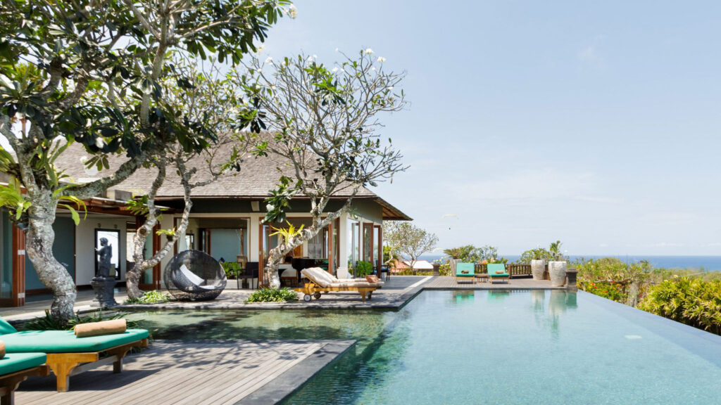001 The Shanti Residence Pool And Sun Loungers 14 - Island Events Co Bali