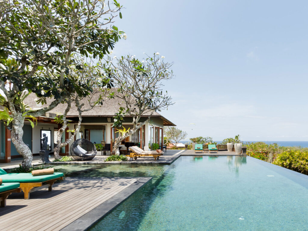 001 The Shanti Residence Pool And Sun Loungers 7 - Island Events Co Bali
