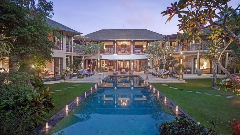 1 Villa Avalon Main House View Across Pool To Villa 15 - Island Events Co Bali