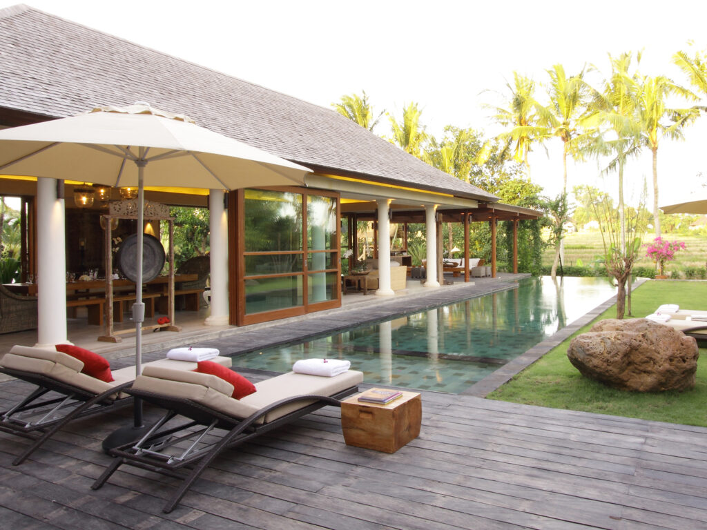 1. Villa Sarasvati Pool Deck And Gardens 7 - Island Events Co Bali