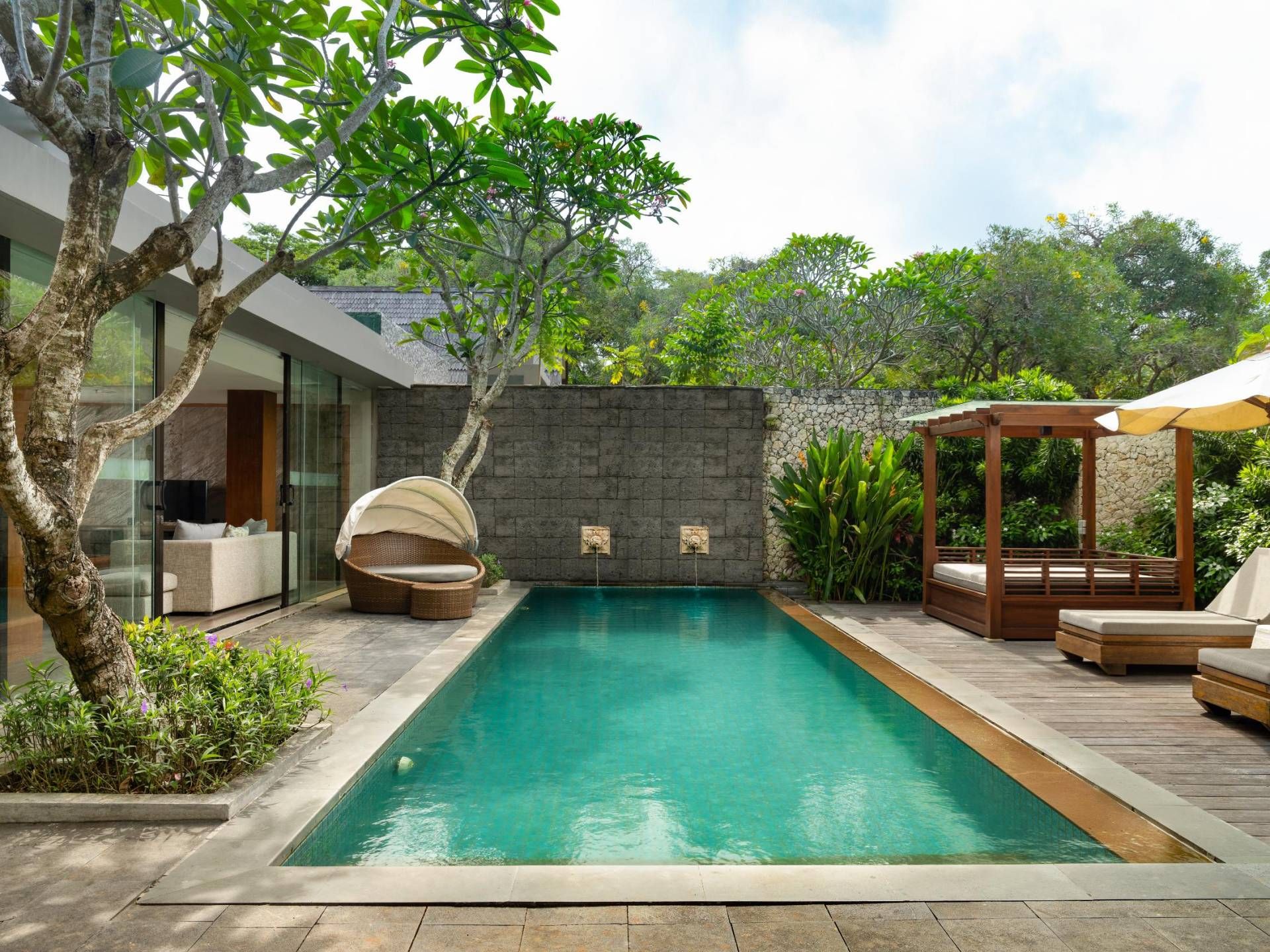 Anantara Uluwatu Bali Resort Guest Room Two Bedroom Garden View Pool Villa Pool Front View - Island Events Co Bali